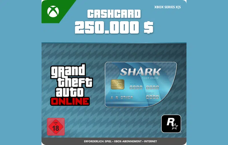 XBOX - GTA Online Tiger Shark Cash Card